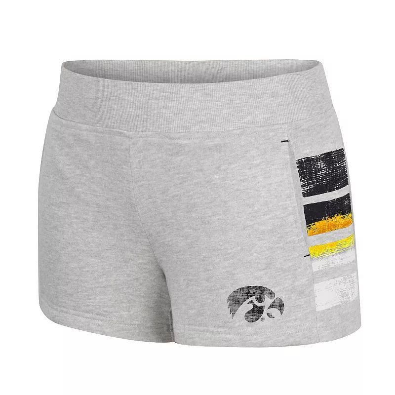 Womens Nebraska Cornhuskers Baby-Talk Terry Shorts Grey Gray Product Image