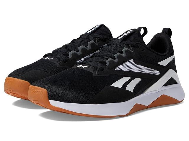 Reebok Nanoflex TR 2 (Black/White/Gum) Men's Shoes Product Image