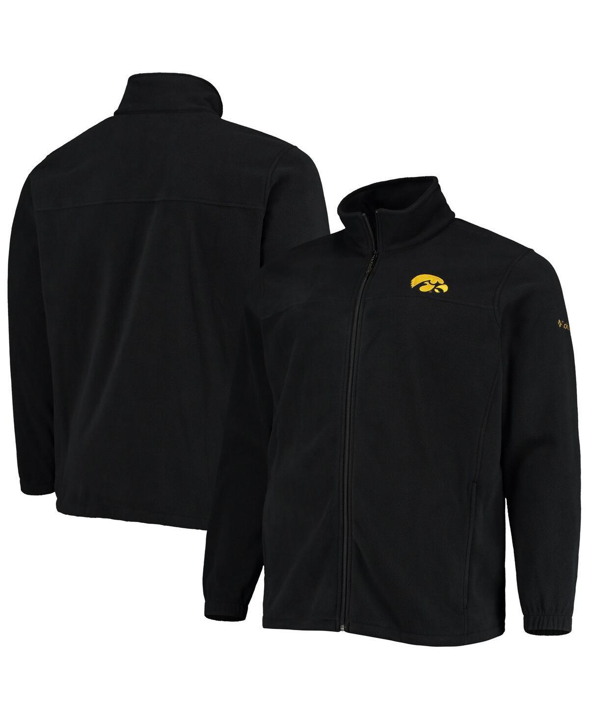 Mens Columbia Black Iowa Hawkeyes Big and Tall Flanker Iii Fleece Full-Zip Jacket Product Image