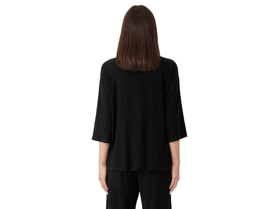 Eileen Fisher Crew Neck Long Top Women's Clothing Product Image