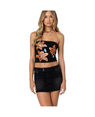 Edikted Womens Tigerlily Tube Top Product Image