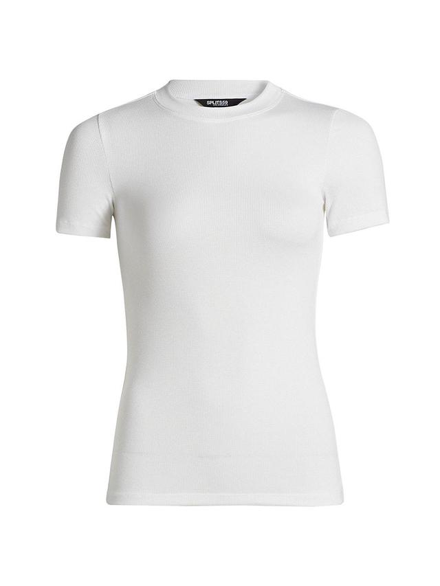 Splits59 Louise Rib Short Sleeve Women's Clothing Product Image