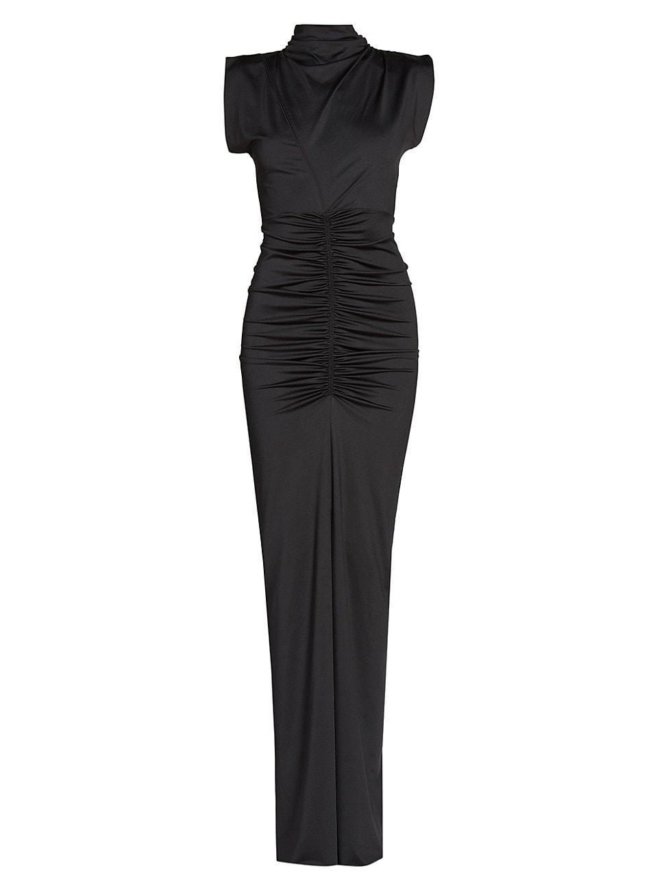 Womens Ruched Jersey Gown Product Image