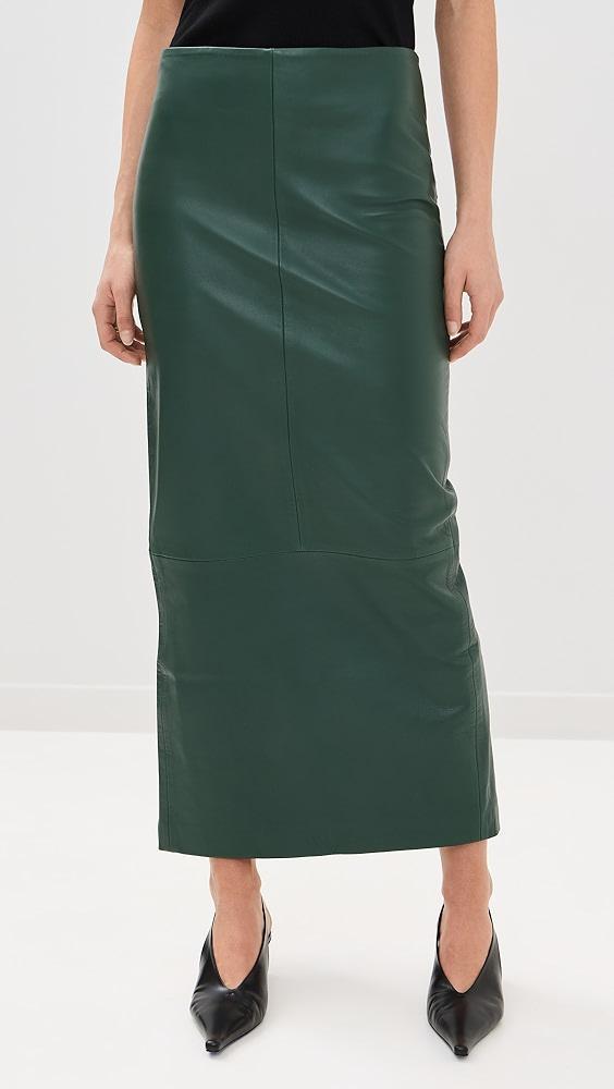 St. Agni Leather Column Skirt | Shopbop Product Image