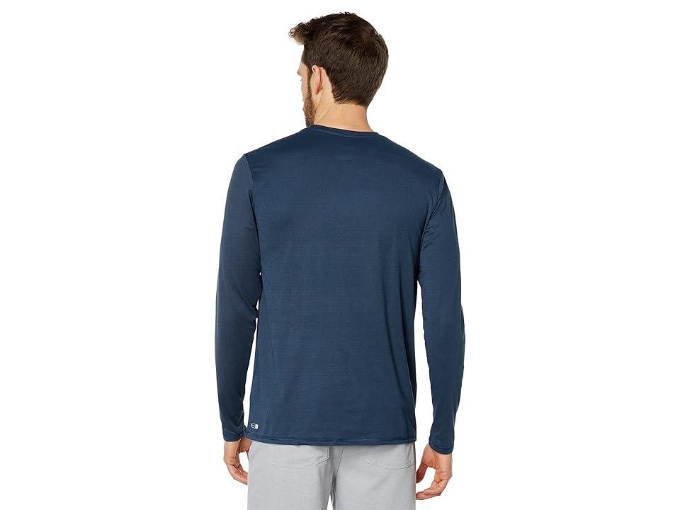 Quiksilver Heritage Heather Long Sleeve Surf Tee (Midnight Heather) Men's Swimwear Product Image