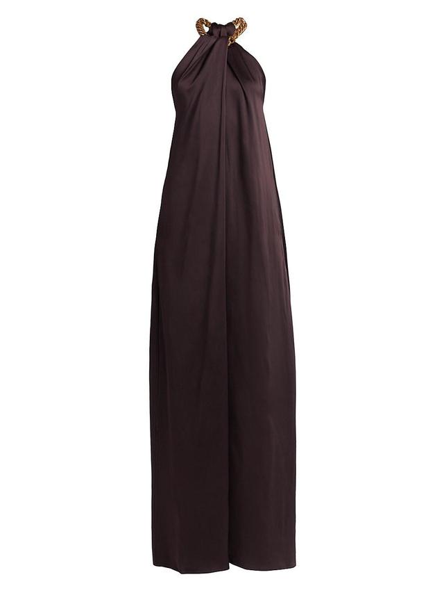 Womens Chain Halterneck Gown Product Image