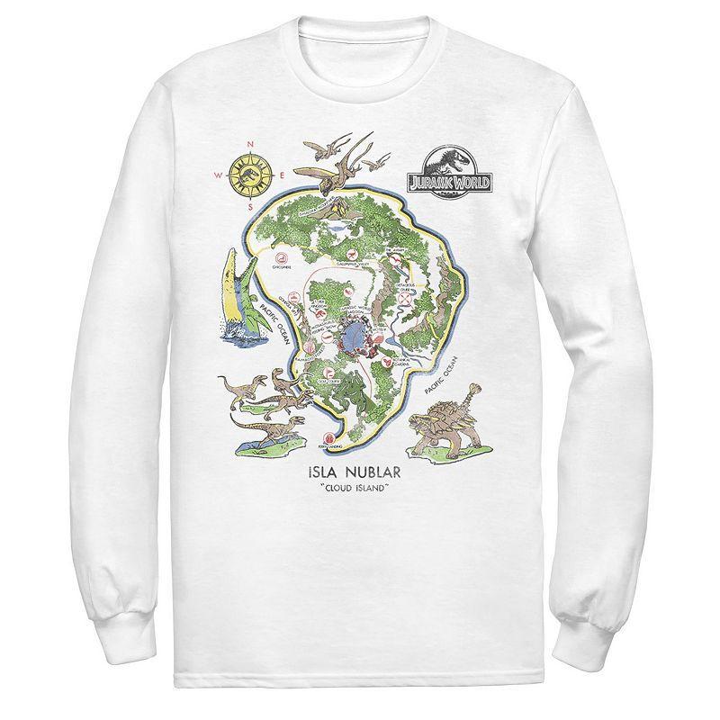 Mens Jurassic World Isla Nublar Map Tee Product Image