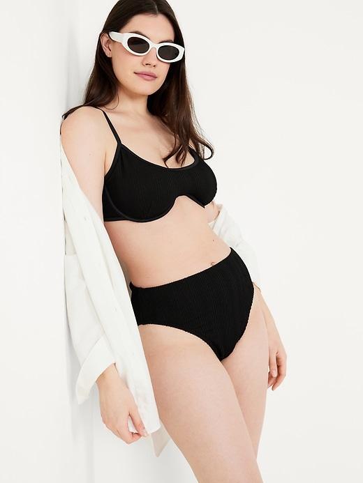 Extra High-Waisted French-Cut Bikini Swim Bottoms Product Image