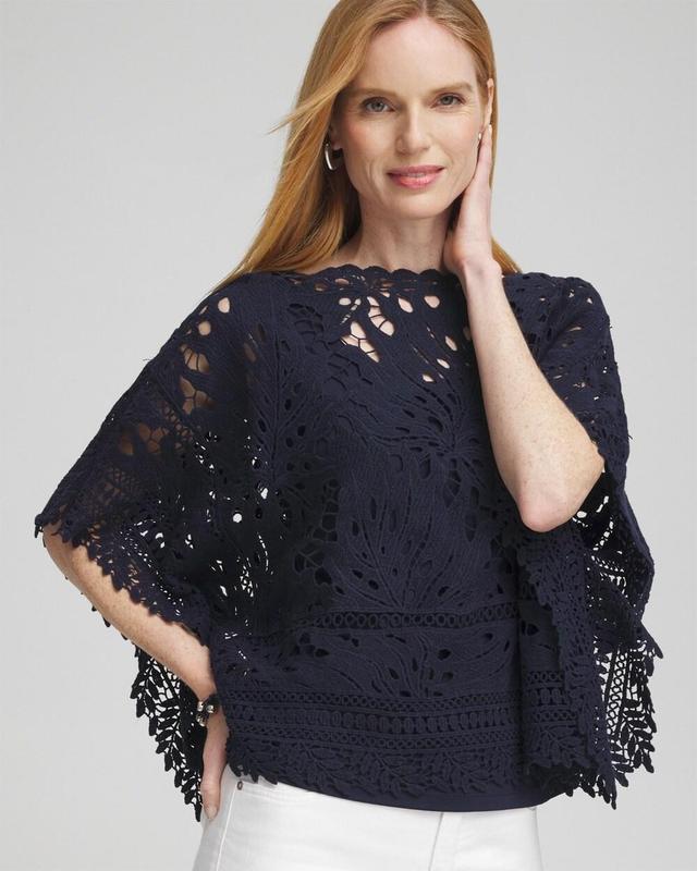 Lace Crochet Poncho Product Image