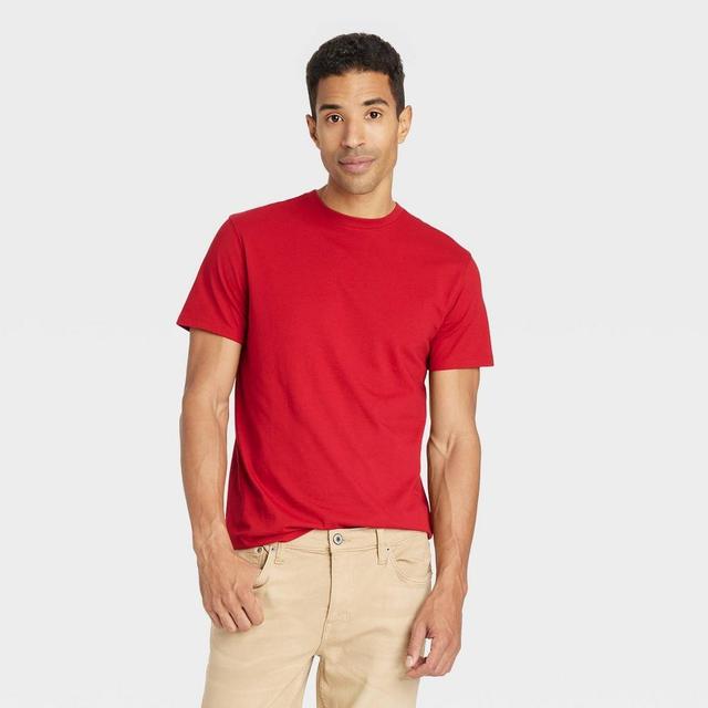 Mens Every Wear Short Sleeve T-Shirt - Goodfellow & Co Red Velvet M Product Image