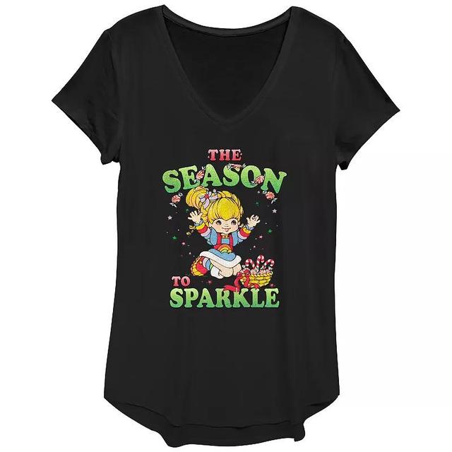 Womens Rainbow Brite The Season To Sparkle Graphic Tee Product Image