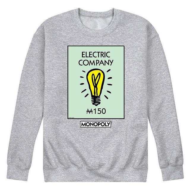 Mens Monopoly Electric Company Fleece Sweatshirt Product Image