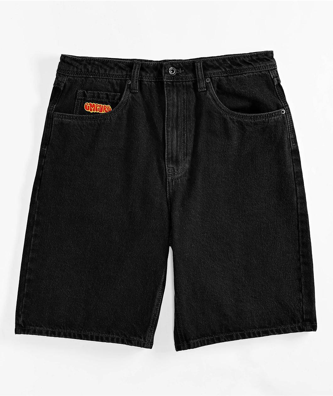 Empyre Shmutz Black Denim Skate Shorts  Product Image