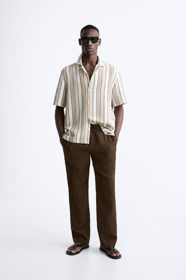 TEXTURED STRIPED SHIRT Product Image