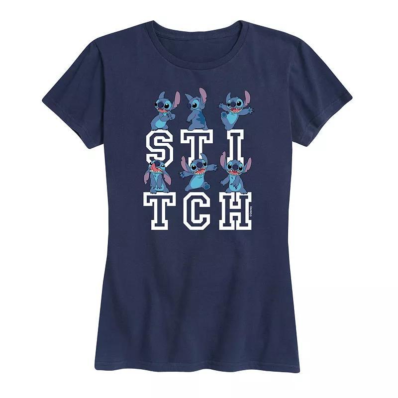 Disneys Lilo & Stitch Womens Poses Graphic Tee Product Image