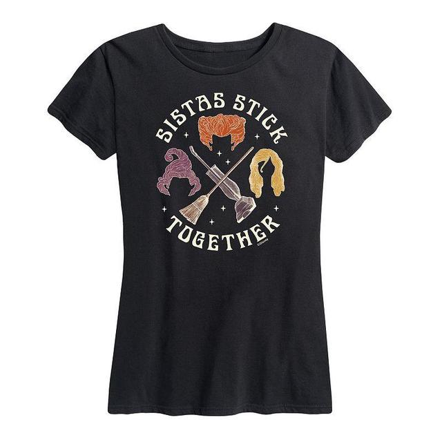 Disneys Hocus Pocus Womens Sistas Stick Together Graphic Tee, Girls Product Image