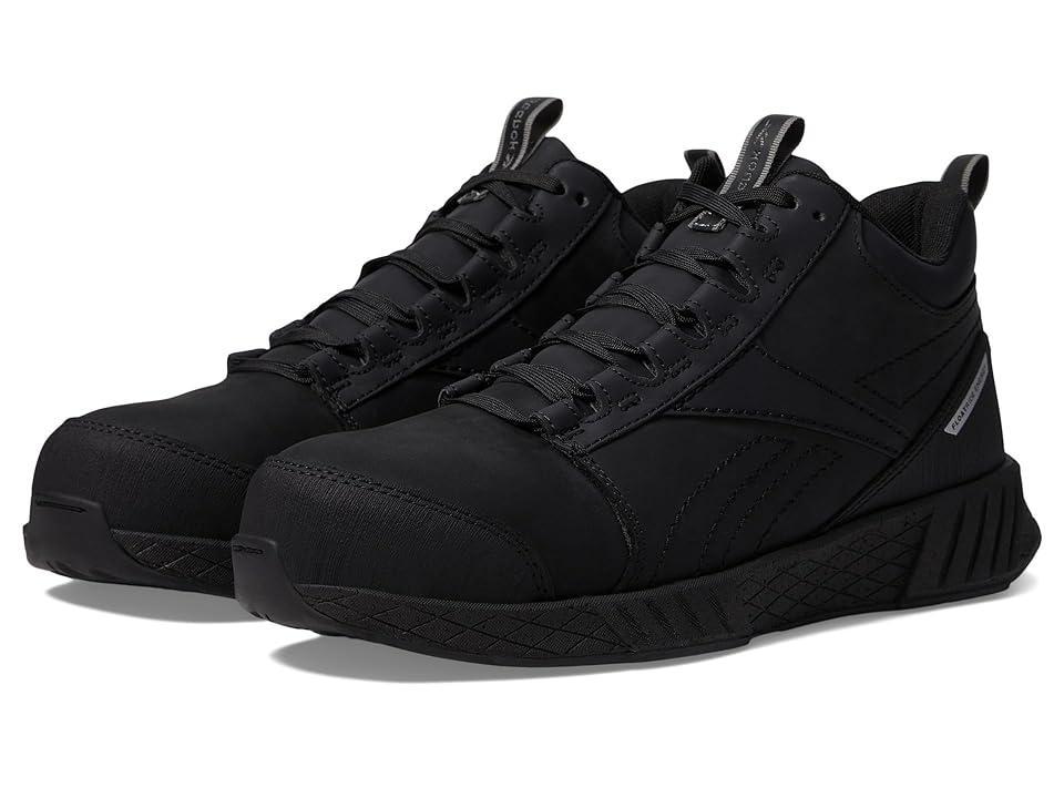 Reebok Work Fusion Formidable Work Mid Cut Composite Toe EH Black) Men's Shoes Product Image