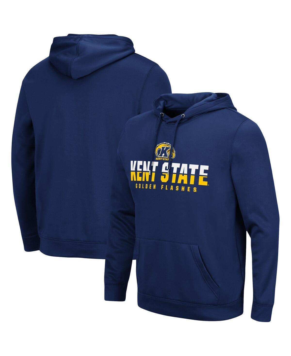 Mens Colosseum Navy Kent State Golden Flashes Lantern Pullover Hoodie Product Image