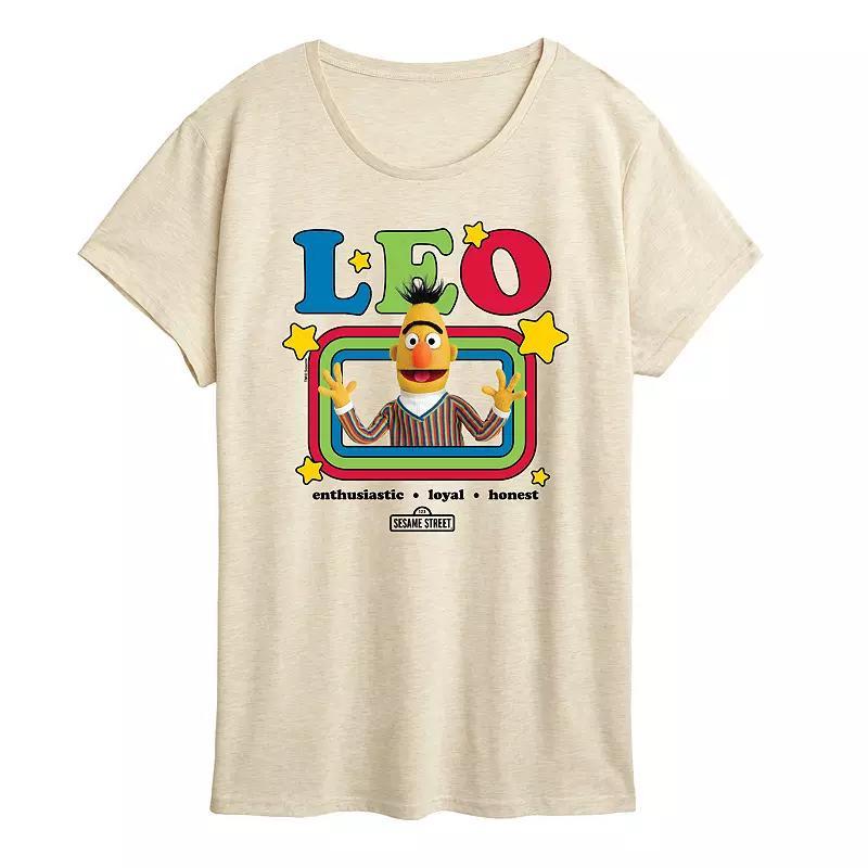 Womens Sesame Street Bert Leo Graphic Tee Product Image