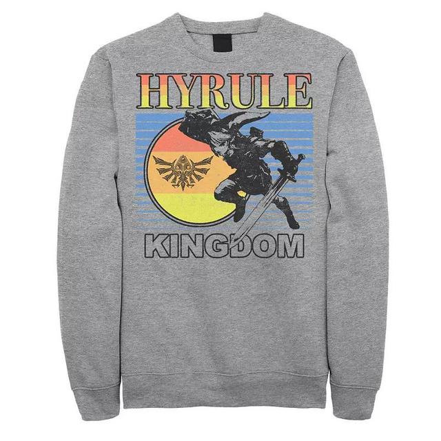 Mens The Legend Of Zelda Link Hyrule Kingdom Retro Fleece Athletic Grey Product Image