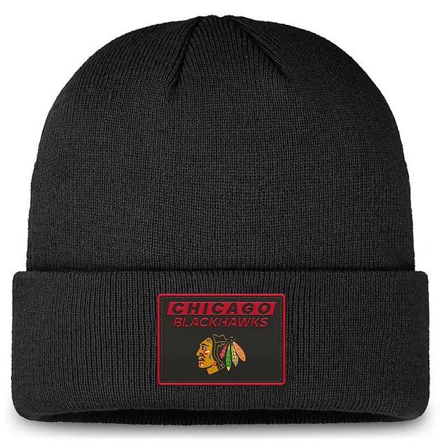 Mens Fanatics Chicago hawks Authentic Pro Cuffed Knit Hat Product Image