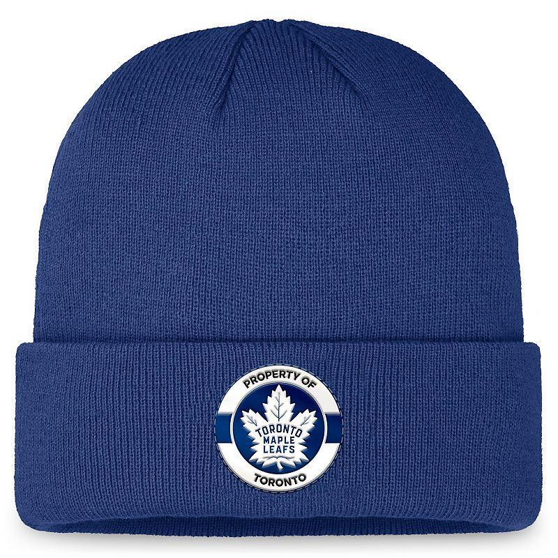 Mens Fanatics Blue Toronto Maple Leafs Authentic Pro Training Camp Cuffed Knit Hat Product Image