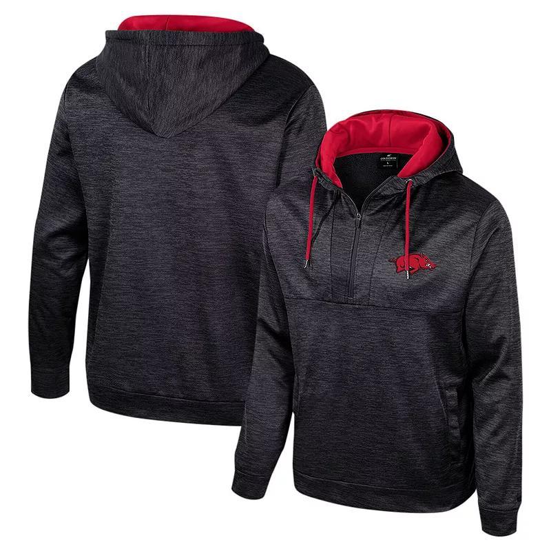 Mens Colosseum Arkansas Razorbacks Cypher Half-Zip Hoodie Product Image