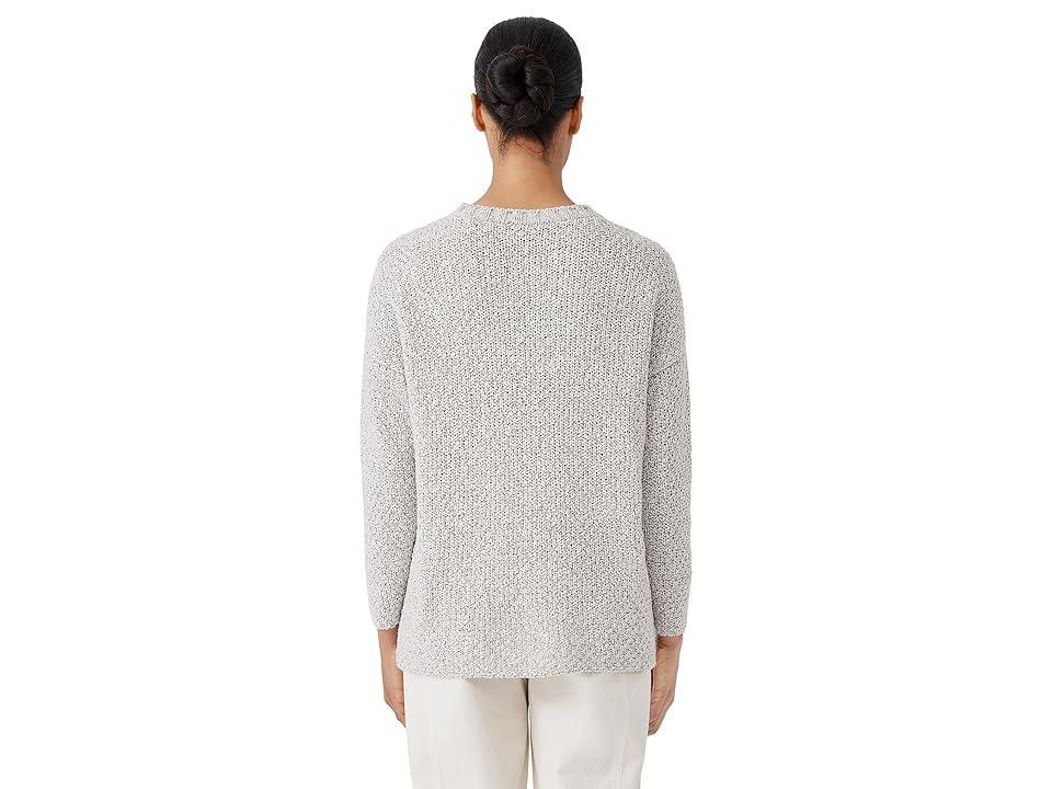 Eileen Fisher Crew Neck Tunic (Seasalt) Women's Clothing Product Image