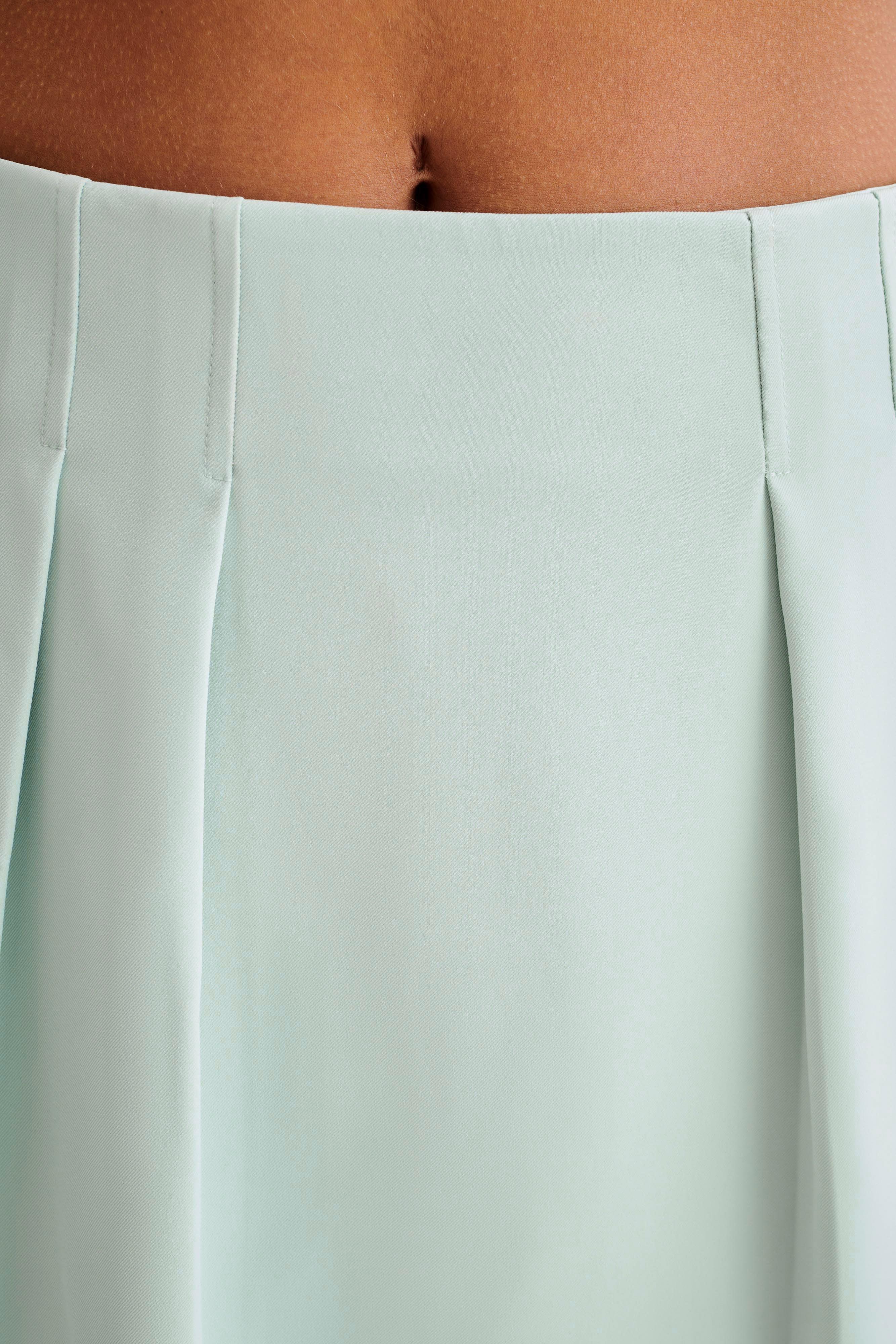 Berkley Suiting Mini Skirt - Pastel Green Product Image