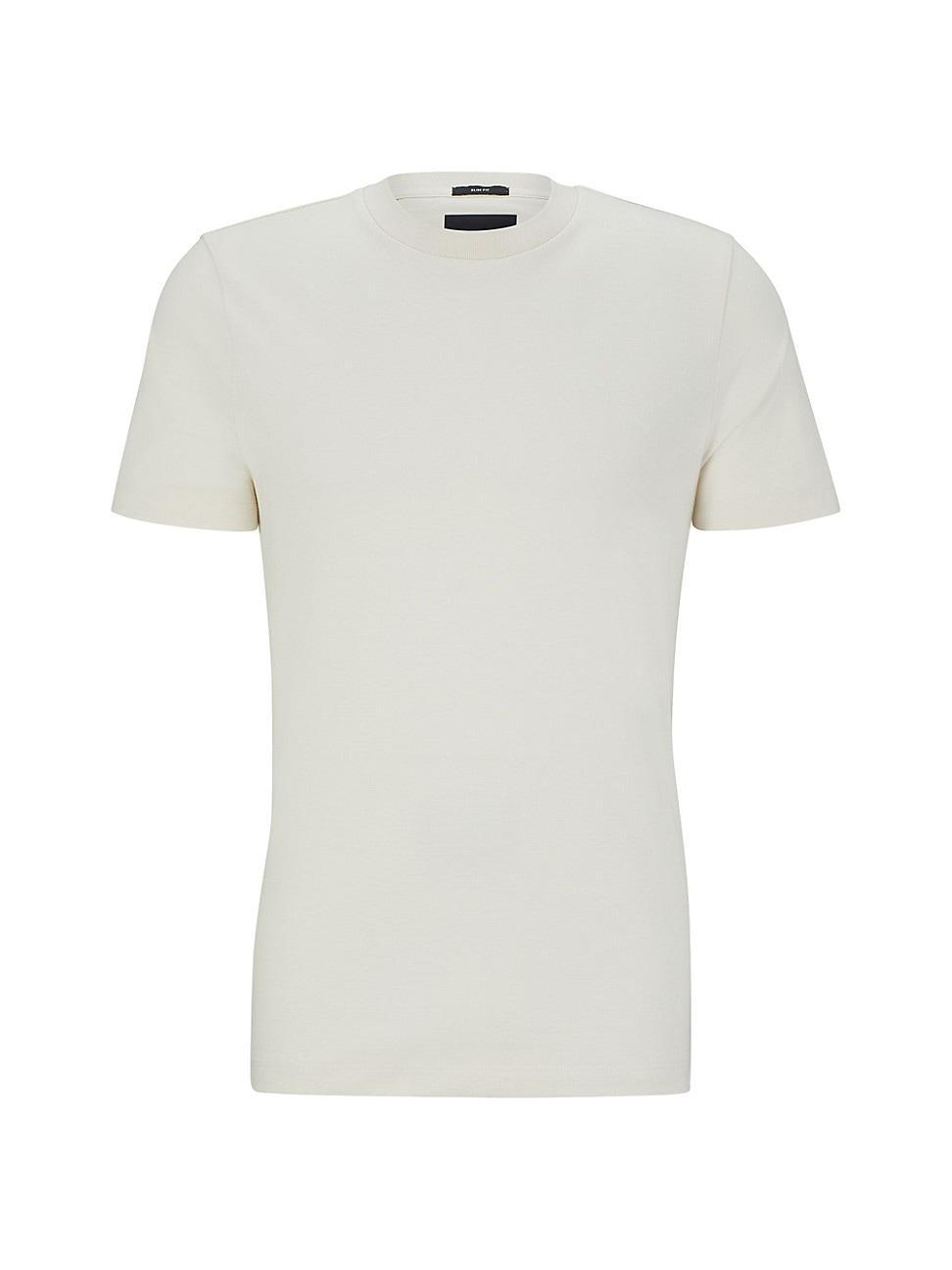 Mens Cotton-Jersey T-Shirt With Printed Logo Product Image