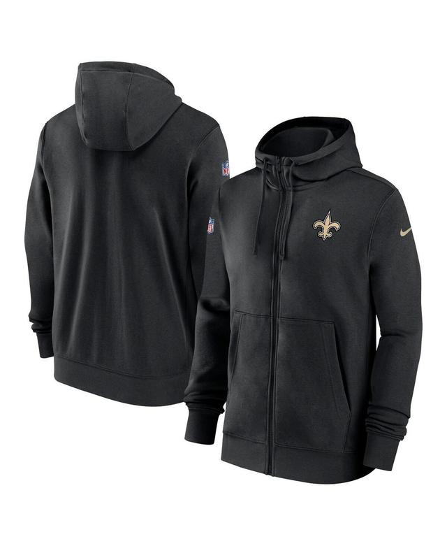 Mens Nike Royal Buffalo Bills Sideline Club Performance Full-Zip Hoodie Product Image