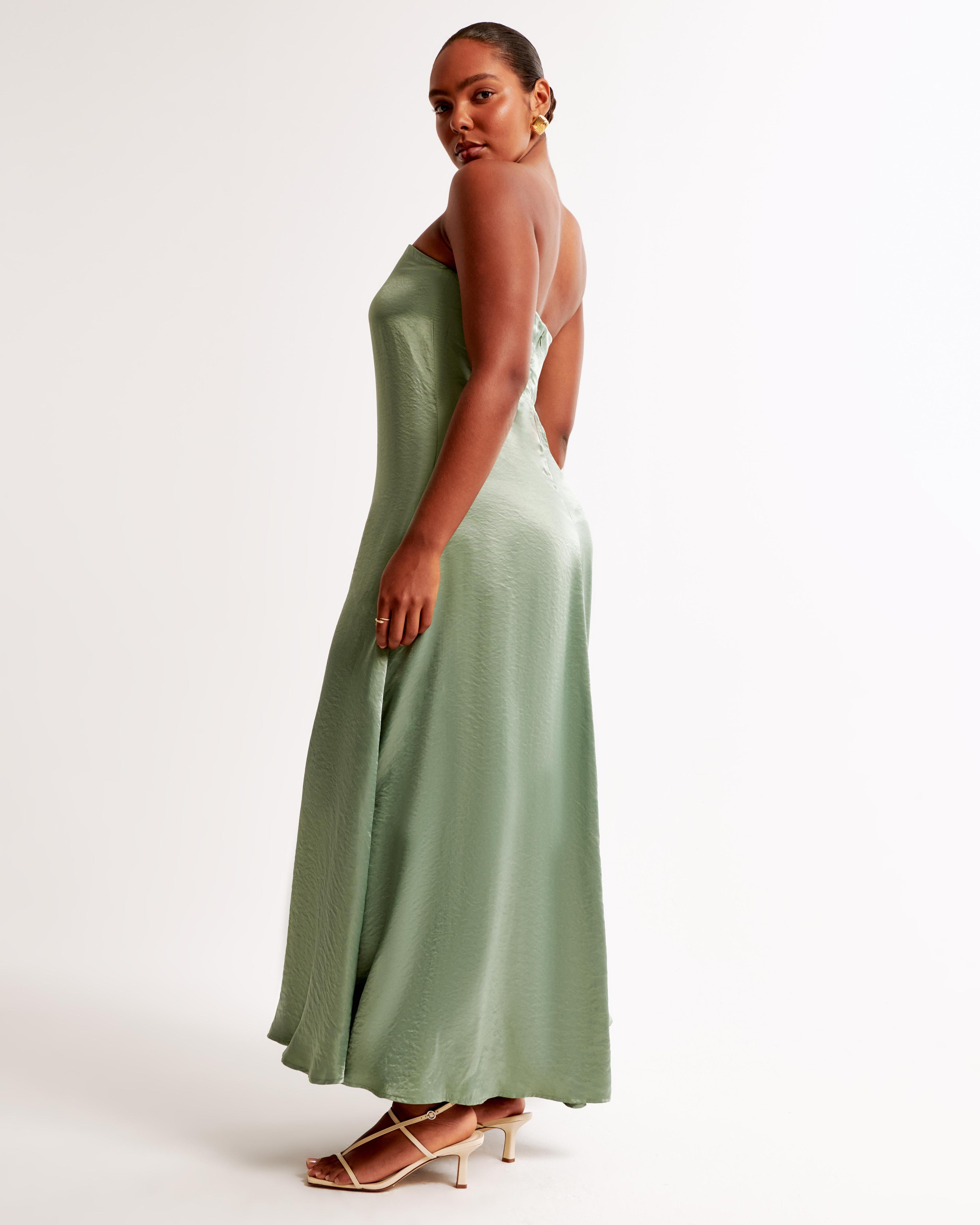 Strapless Trapeze Maxi Dress Product Image