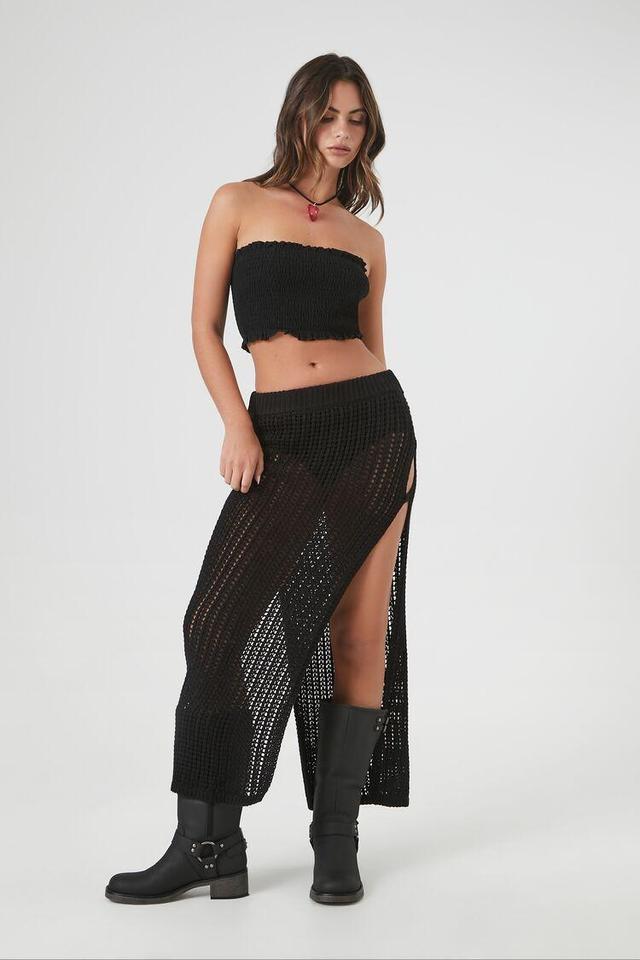 Cutout Crochet Maxi Skirt | Forever 21 Product Image