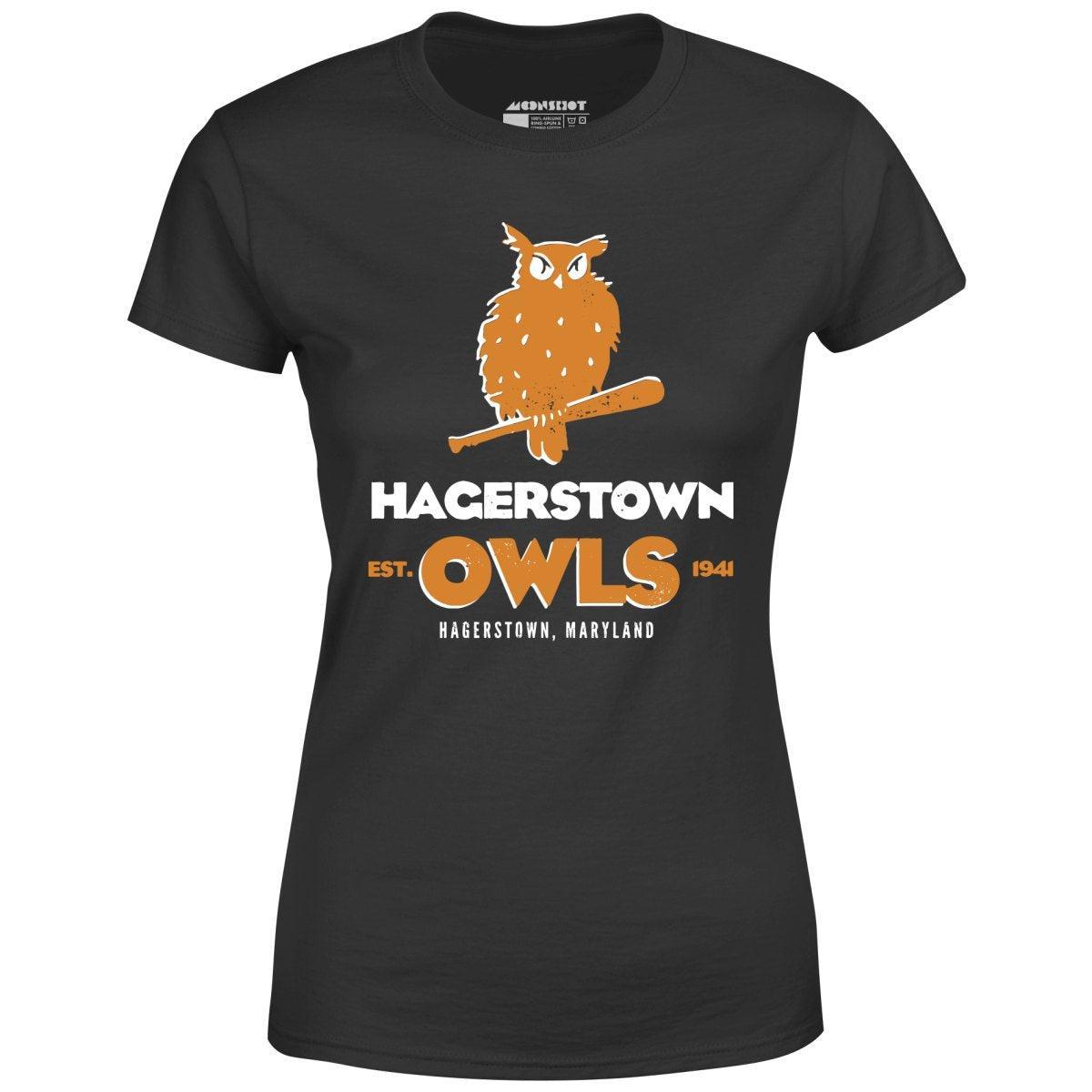 Hagerstown Owls - Maryland - Vintage Defunct Baseball Teams - Women's T-Shirt Female Product Image