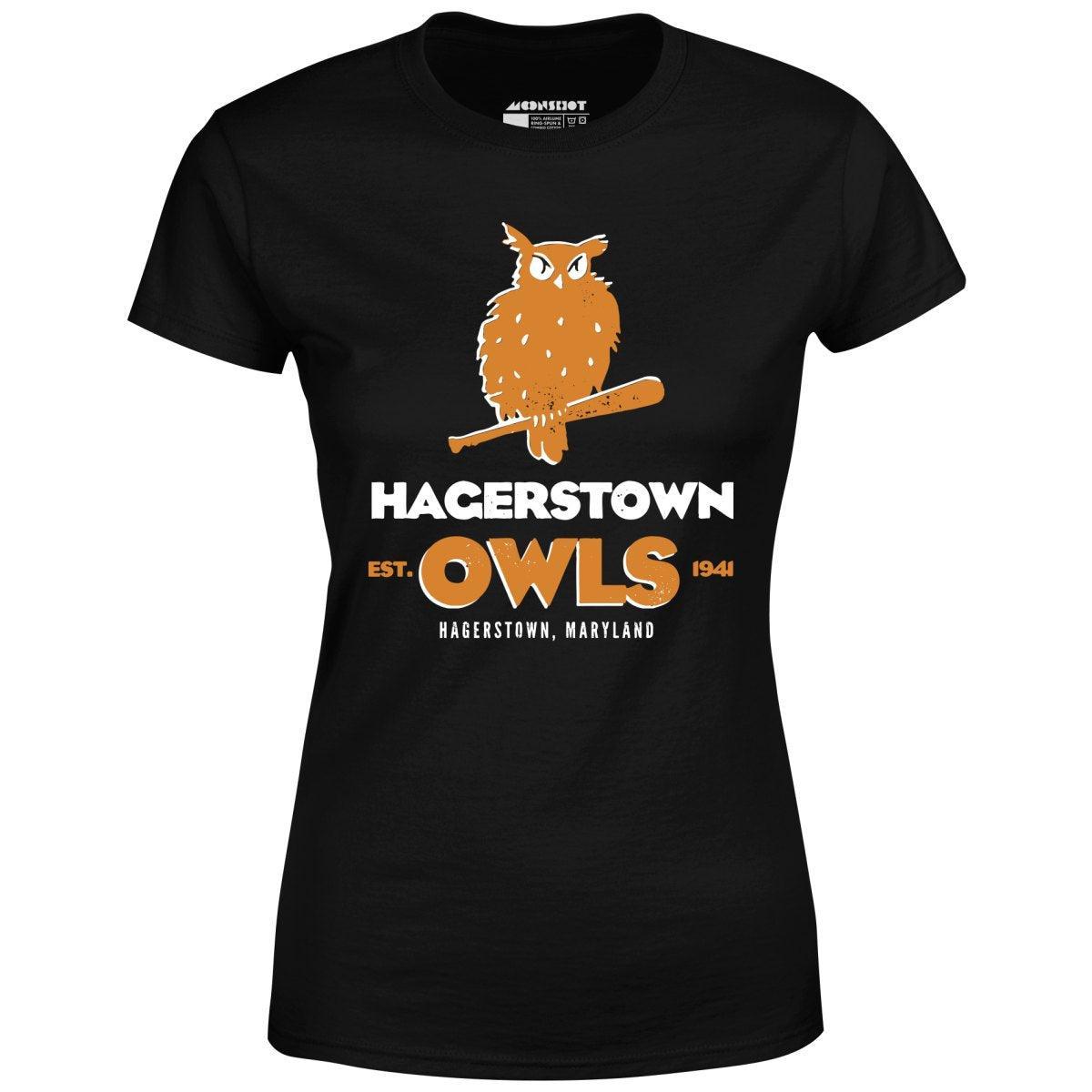 Hagerstown Owls - Maryland - Vintage Defunct Baseball Teams - Women's T-Shirt Female Product Image