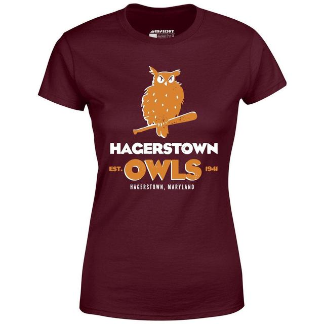 Hagerstown Owls - Maryland - Vintage Defunct Baseball Teams - Women's T-Shirt Female Product Image