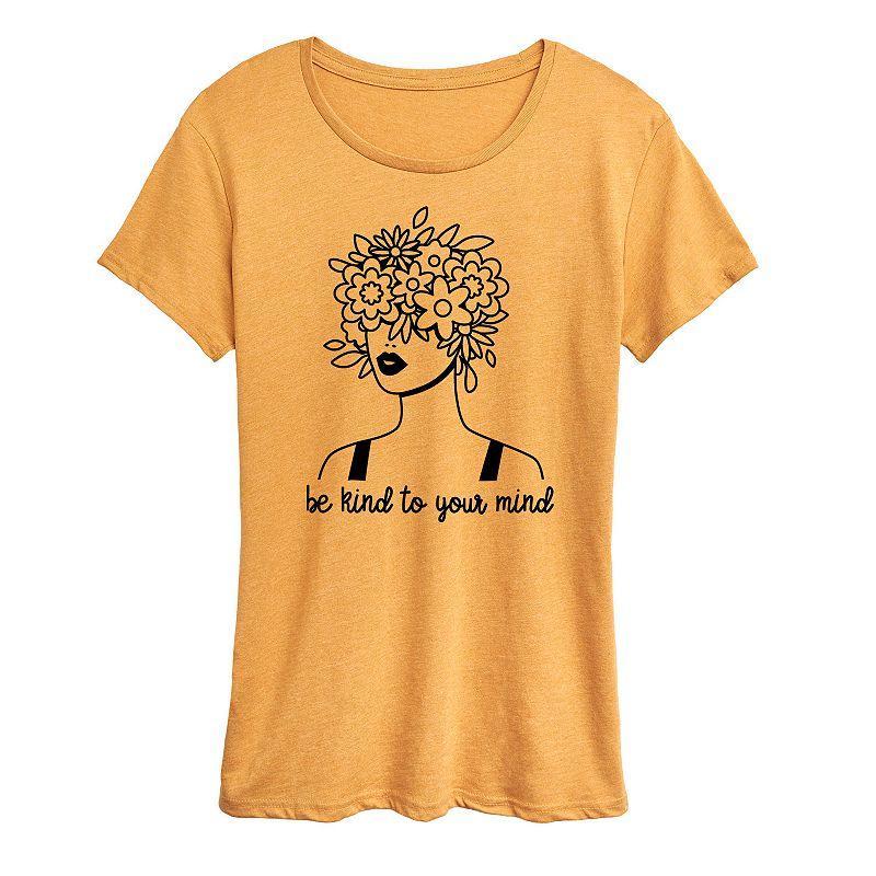 Womens Be Kind To Your Mind Graphic Tee White Product Image