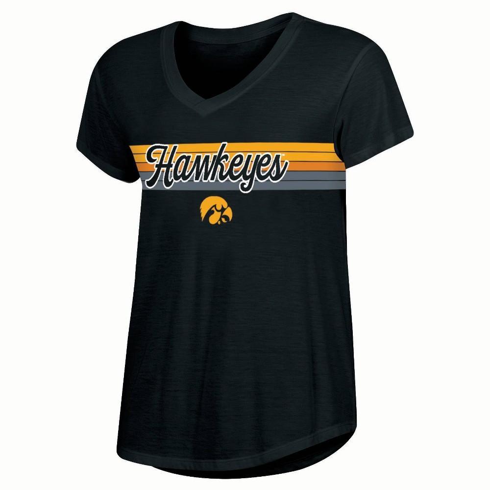 NCAA Iowa Hawkeyes Womens V-Neck T-Shirt Product Image