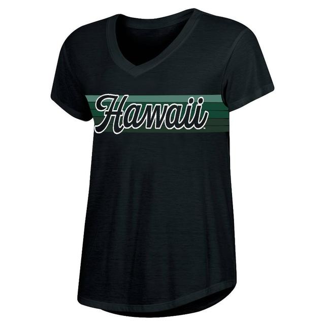 NCAA Hawaii Rainbow Warriors Womens V-Neck T-Shirt Product Image