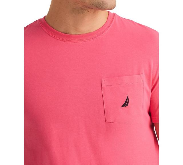 Nautica Mens Classic-Fit Solid Crew Neck Pocket T-Shirt Product Image