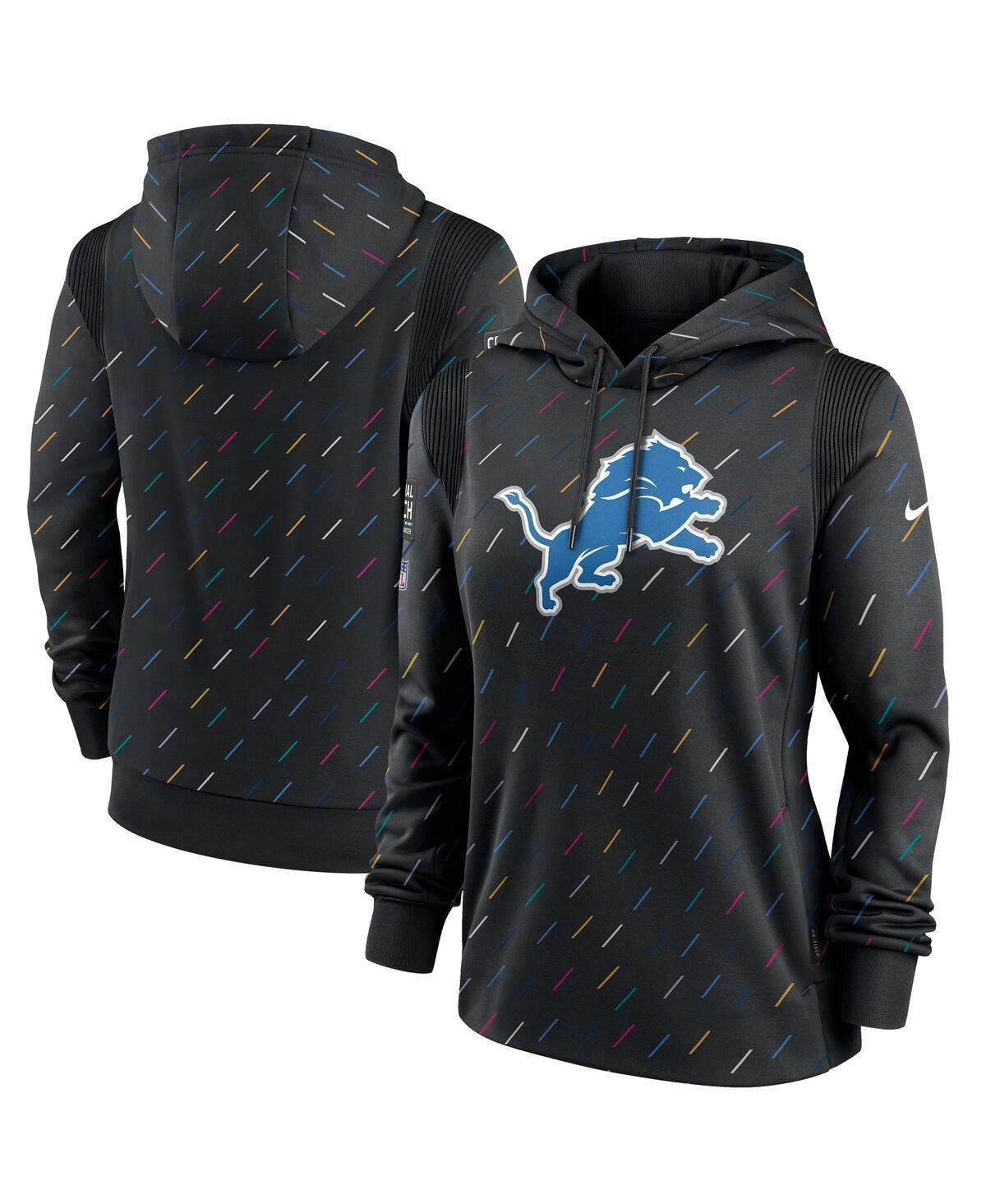 Nike Womens Anthracite Detroit Lions Nfl Crucial Catch Therma Pullover Hoodie Product Image