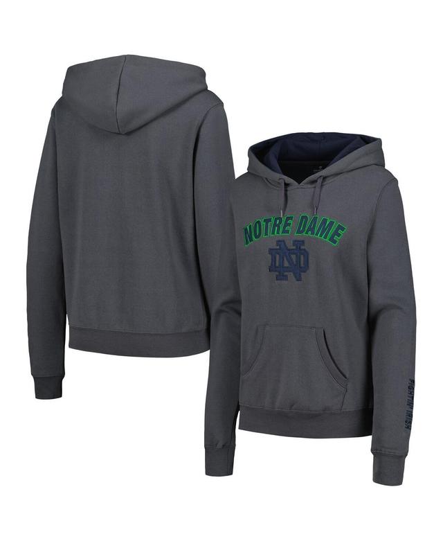 Womens Colosseum Notre Dame Fighting Irish Arch & Logo Pullover Hoodie Product Image