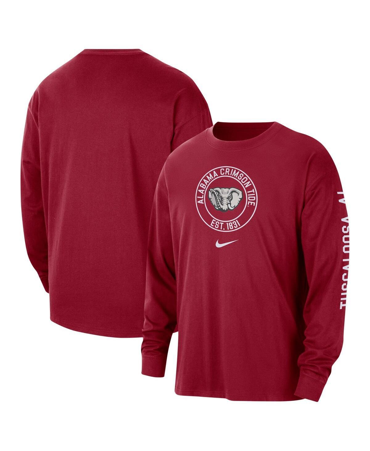 Mens Nike Crimson Alabama Crimson Tide Heritage Max90 Long Sleeve T-shirt Product Image