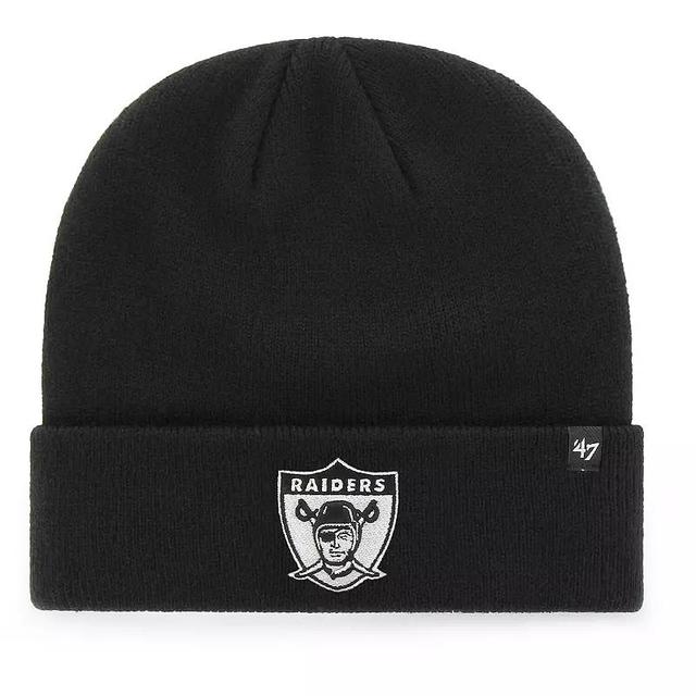 Mens 47 Black Las Vegas Raiders Legacy Cuffed Knit Hat Product Image