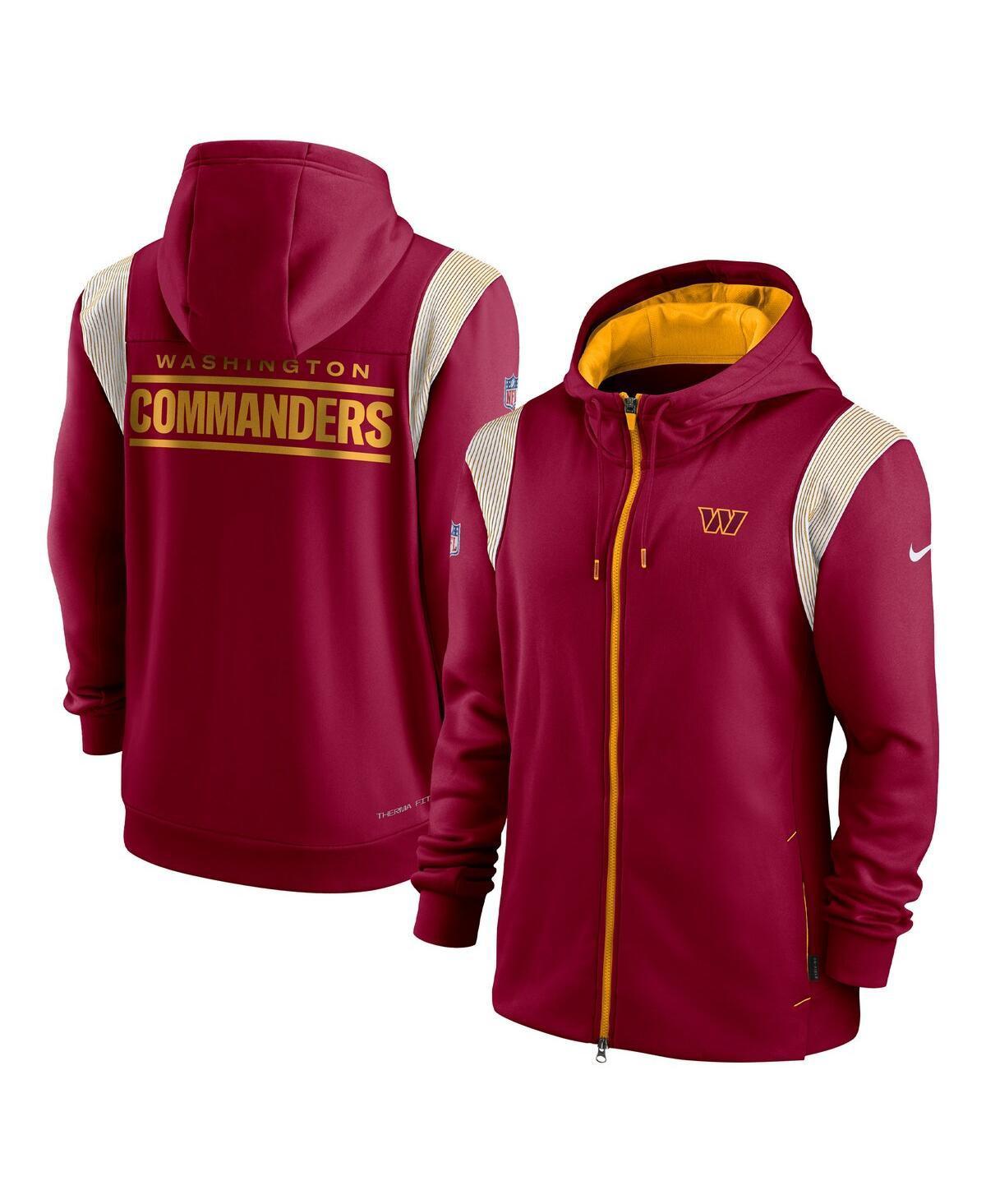 Men's Nike Therma Lockup (NFL Washington Commanders) Full-Zip Hoodie Product Image