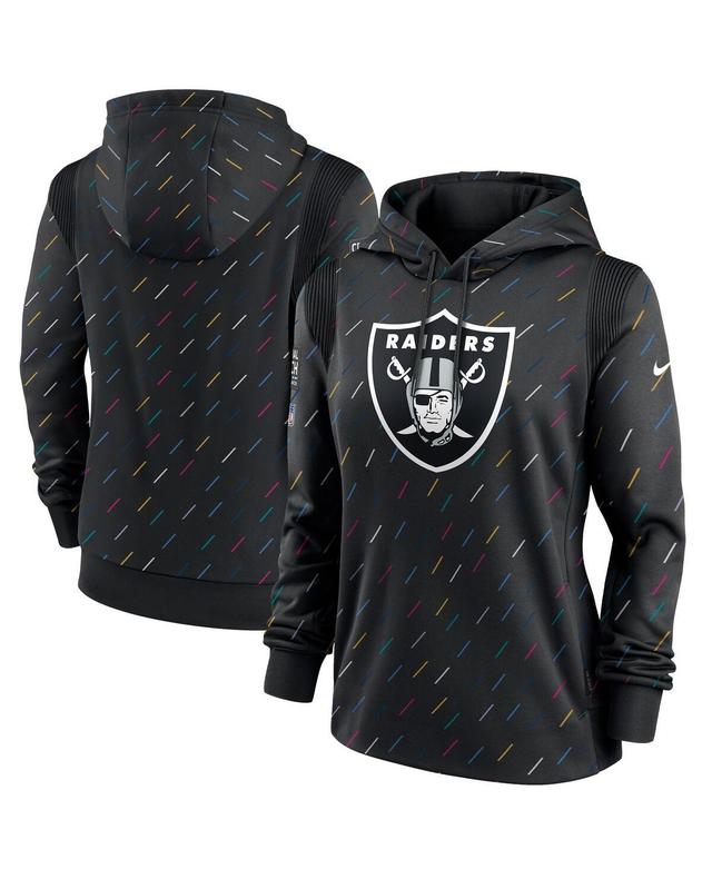 Nike Womens Anthracite Las Vegas Raiders Nfl Crucial Catch Therma Pullover Hoodie Product Image