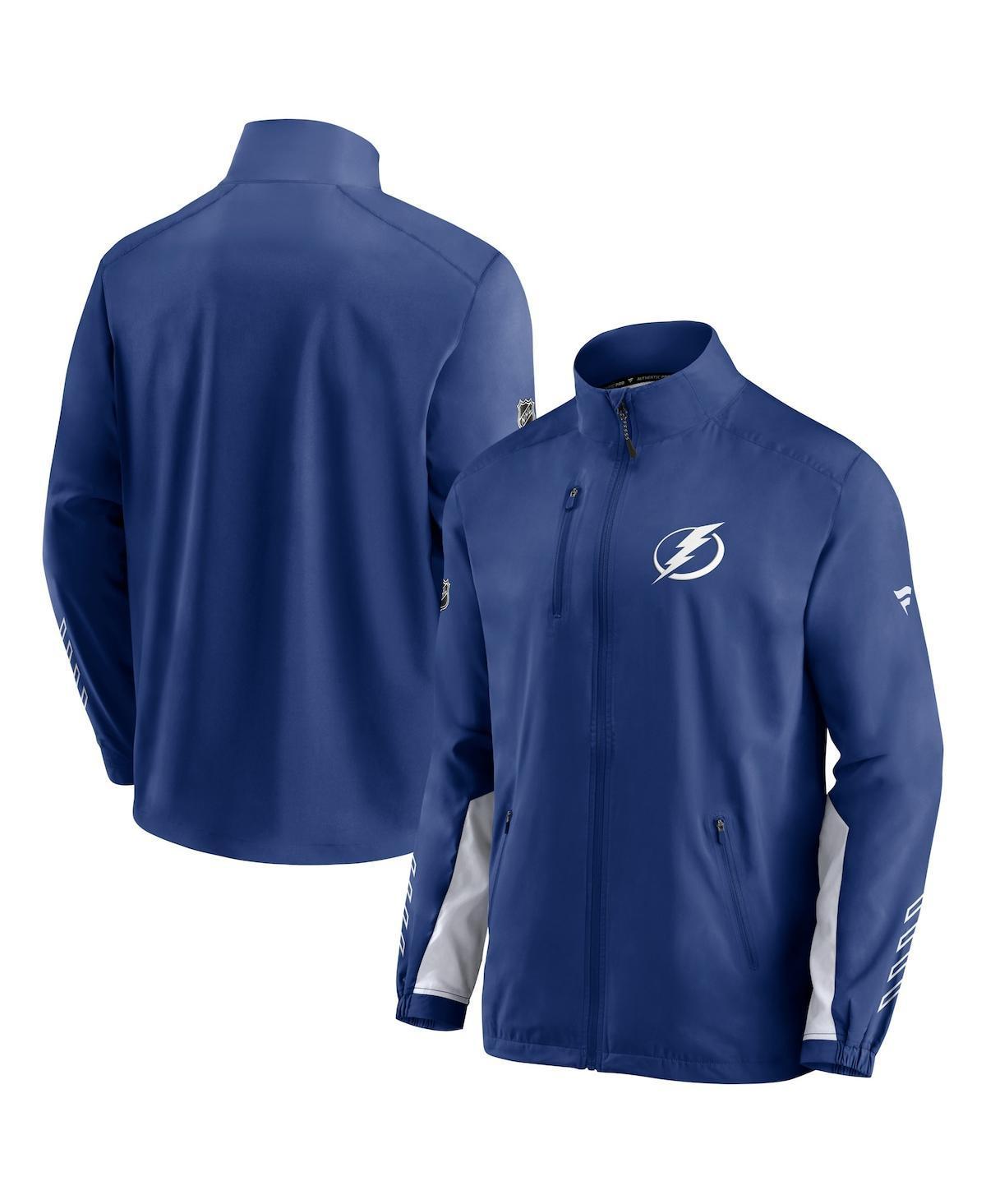 Mens Fanatics Branded Blue Tampa Bay Lightning Authentic Pro Locker Room Rinkside Full-Zip Jacket Product Image