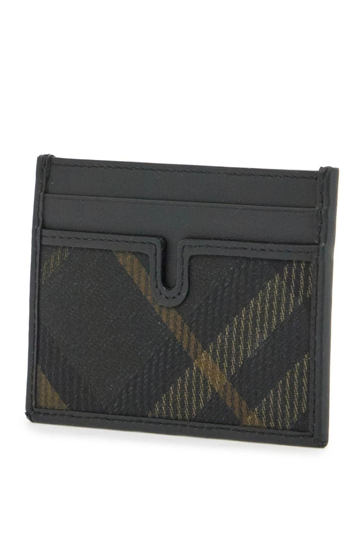 BURBERRY Card Holder Check In Black Product Image