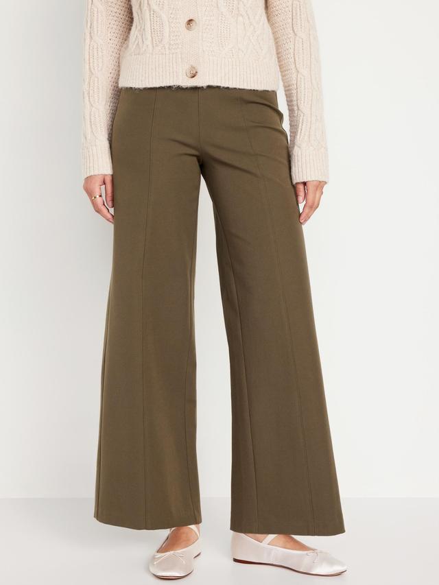 High-Waisted Pull-On Pixie Wide-Leg Pants Product Image