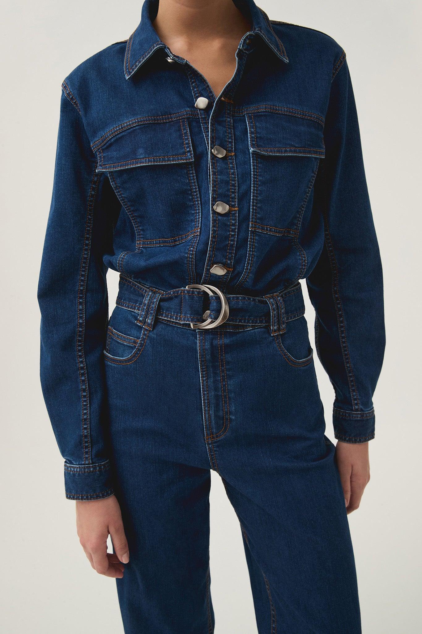 Neo Denim Jumpsuit Product Image